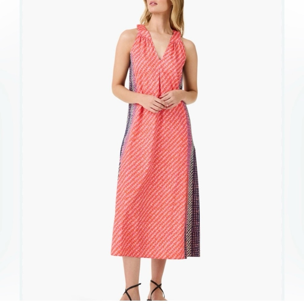 NIC + ZOE spotty stripped dress size L NWOT